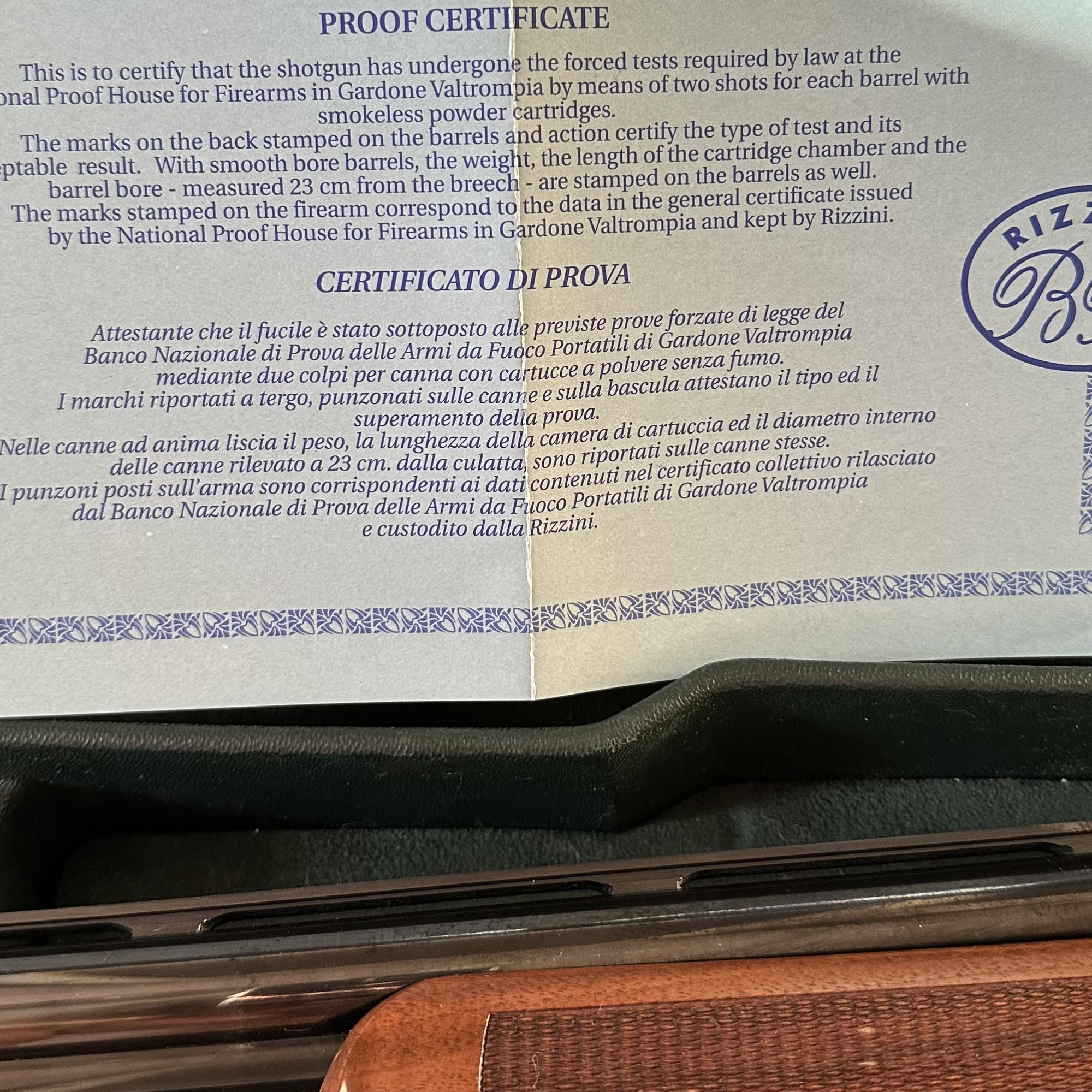Гладкоствольное ружье Rizzini