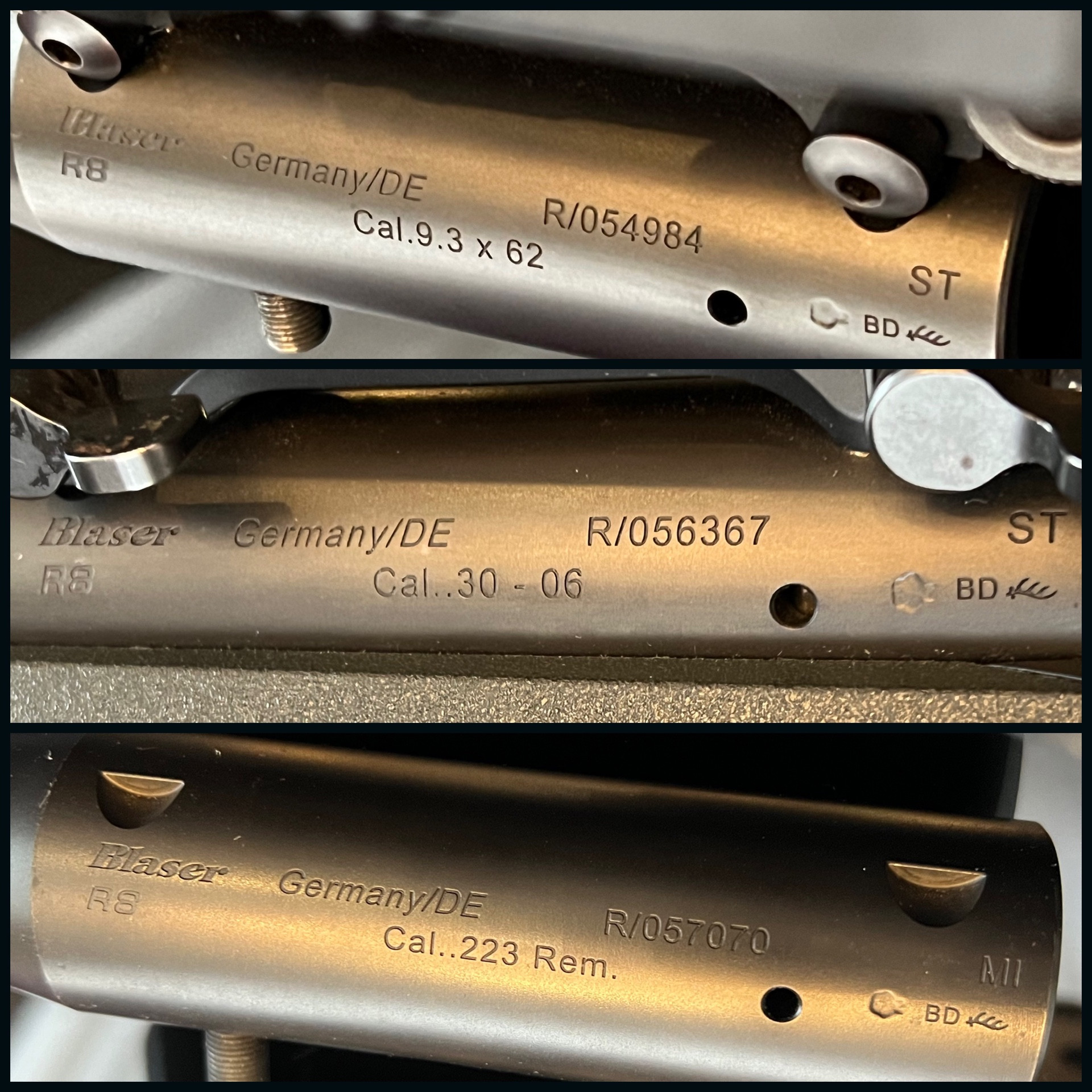 Карабин Blaser R8 Professional с 3 стволами:  223 Rem, 30-06 Sprg и  9,3x62. Быстросъем + оптика!