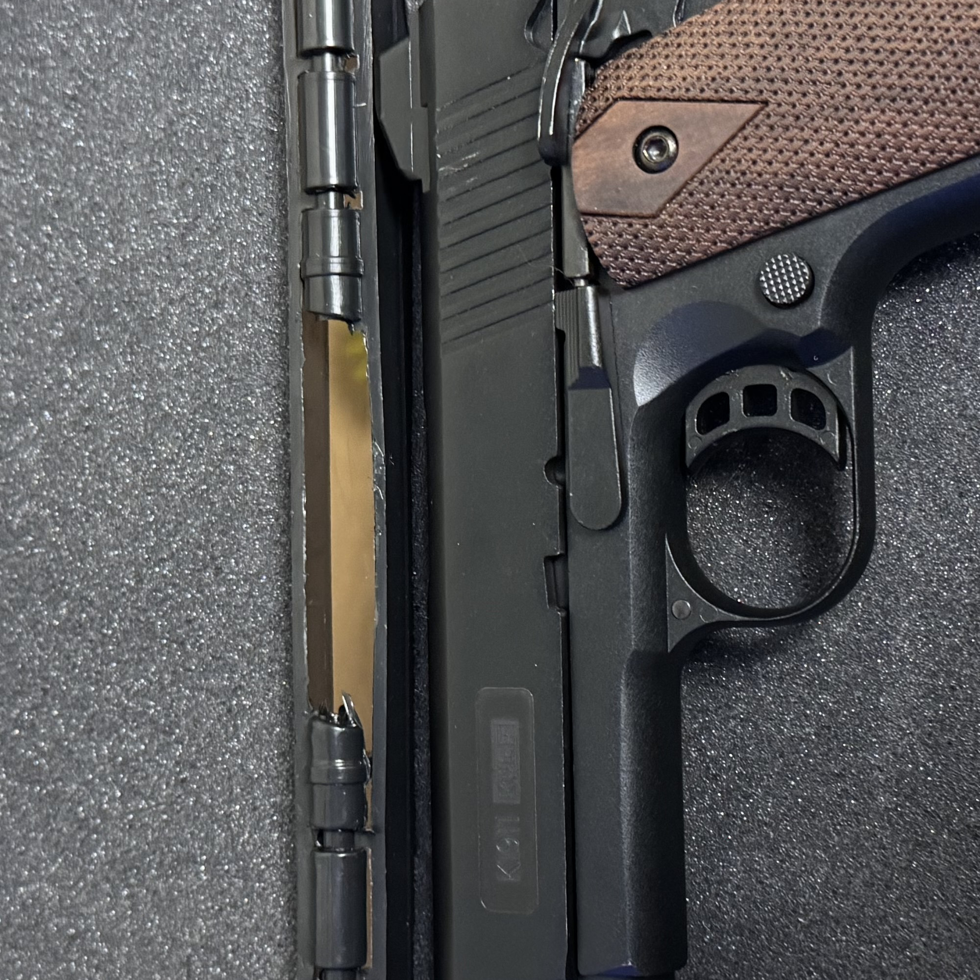 Пистолет сигнальный KURS Colt 1911 к. 5,5мм под патрон 10ТК (черный)