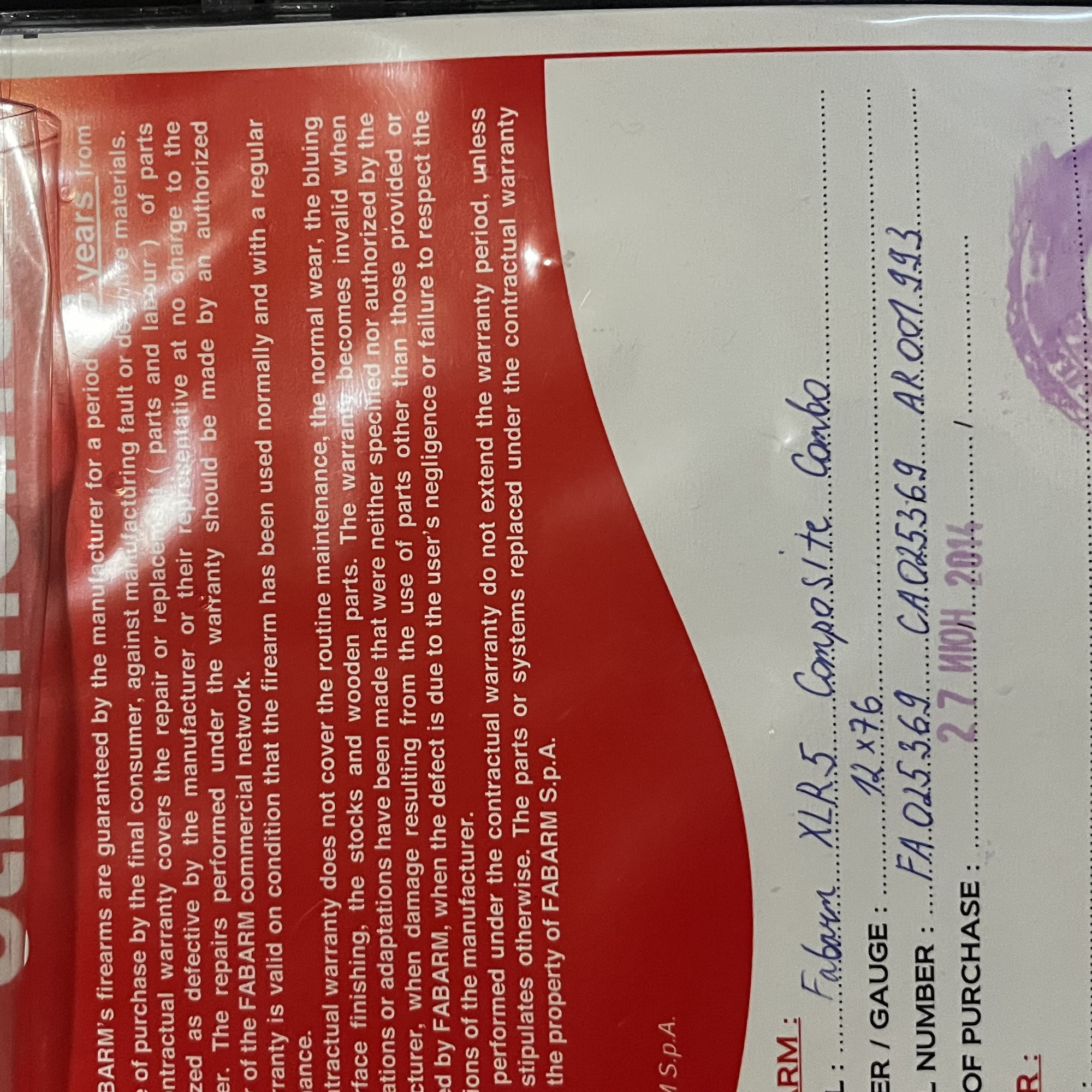 Продам Фабарм XLR 5