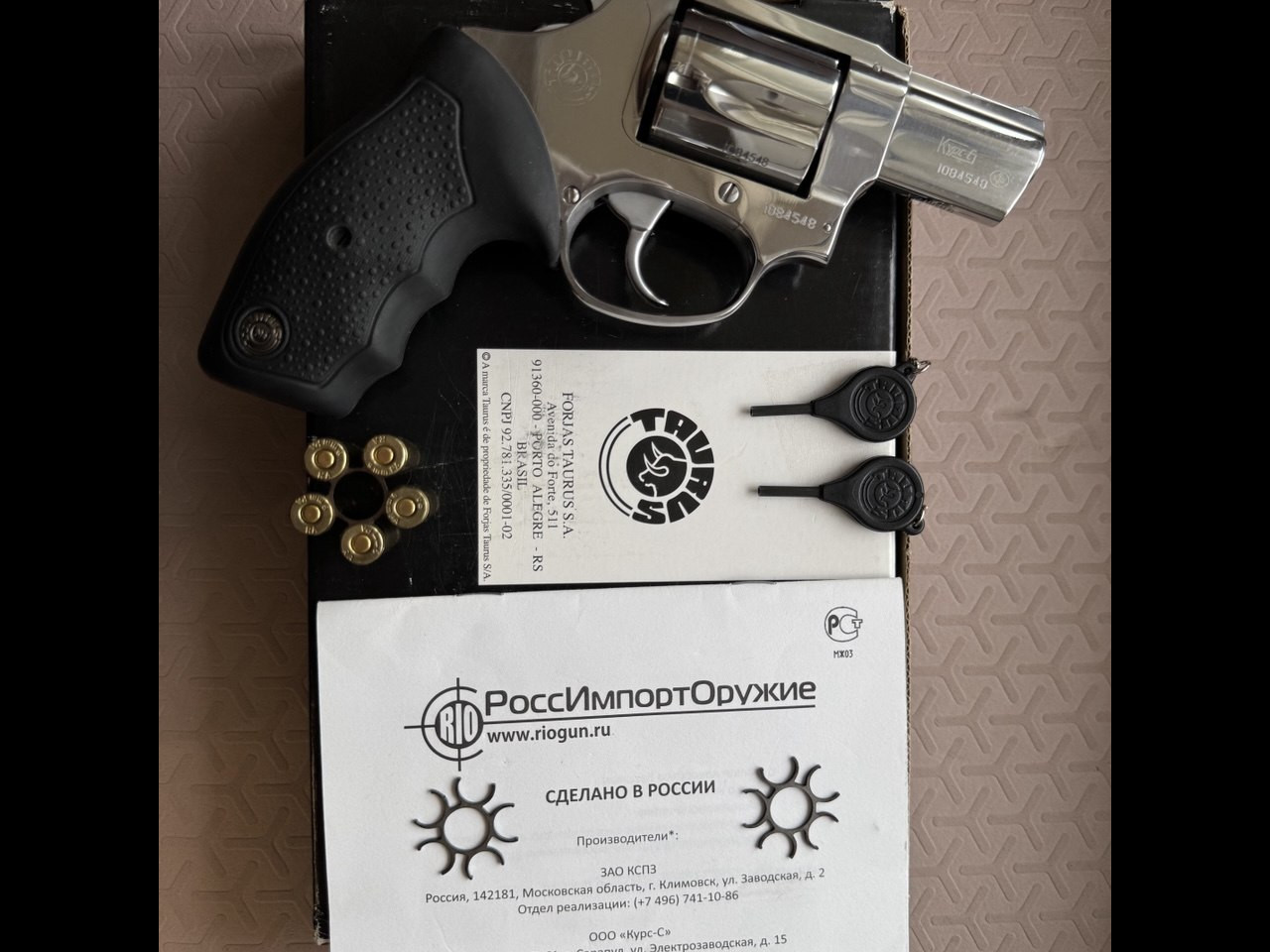 Taurus (Mod. 900 / LOM-13) Bright Inox (зеркальная нержавеющая сталь)