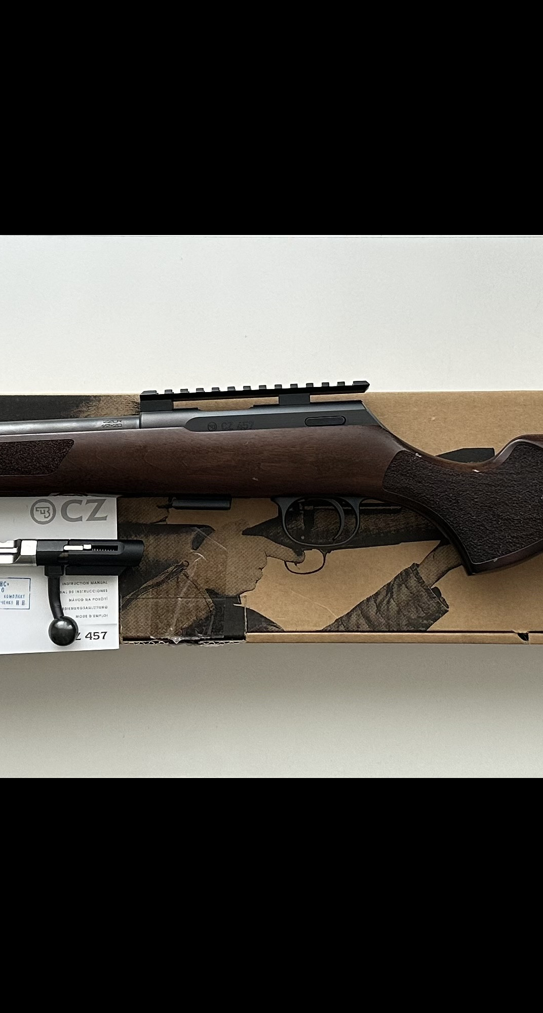 CZ 457 varmint 22LR орех 1/2х20
