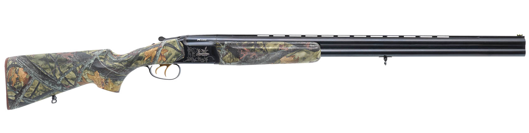 Ружье ИР Baikal МР 27М 12х76 Русич орех камуфляж Осенний лес Soft Touch 750мм