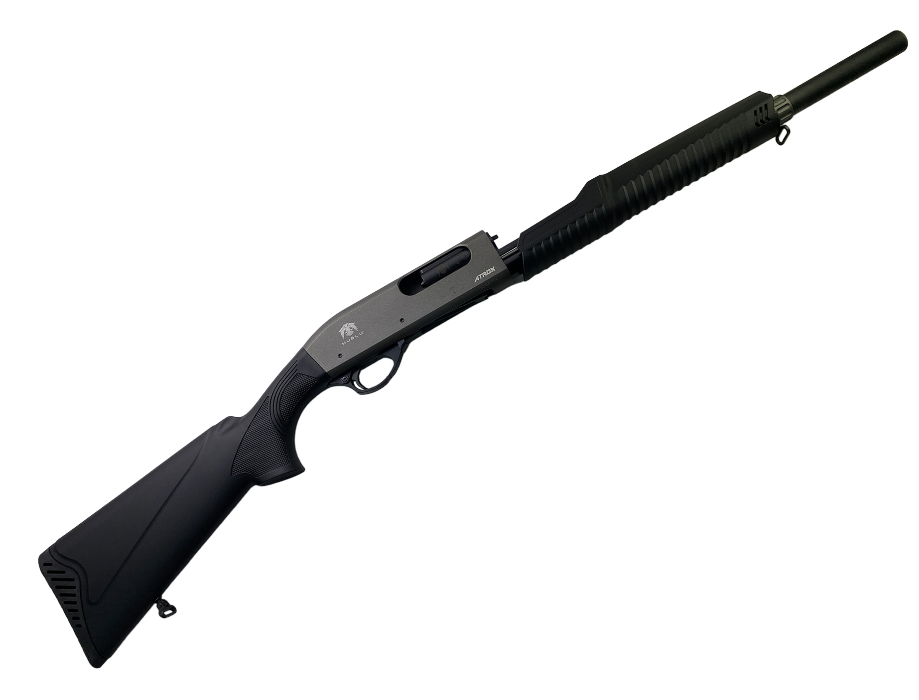 Ружье Huglu Atrox A Standart grey 2 pump Action shotgun 12x76 510мм