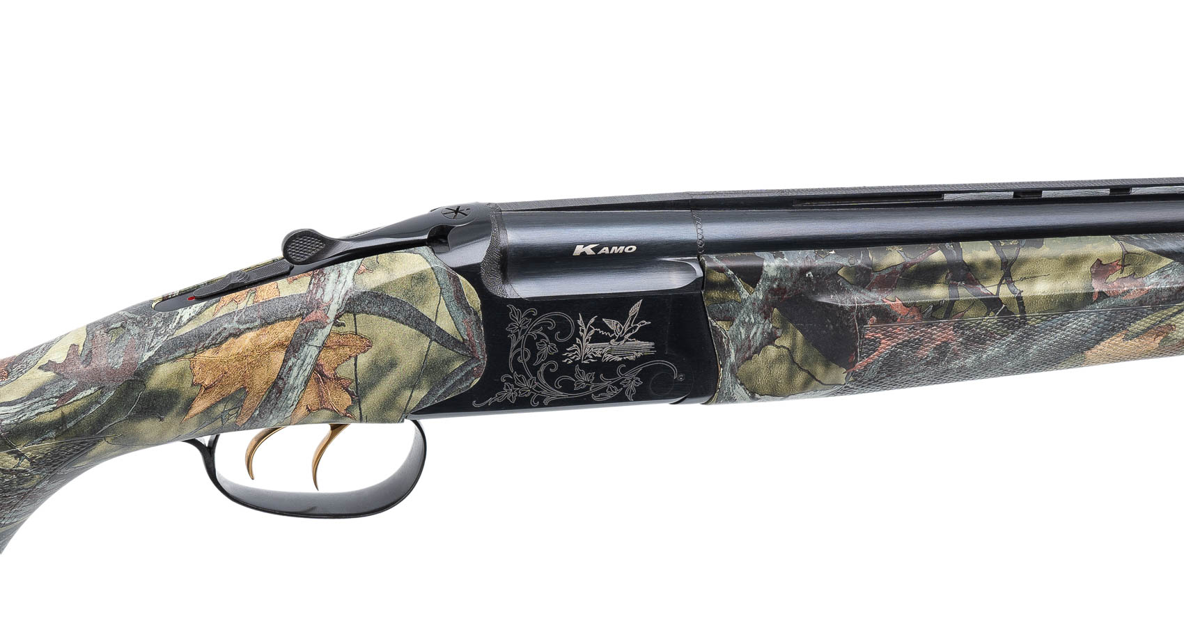 Ружье ИР Baikal МР 27ЕМ 12х76 Русич орех камуфляж Осенний лес Soft Touch 725мм