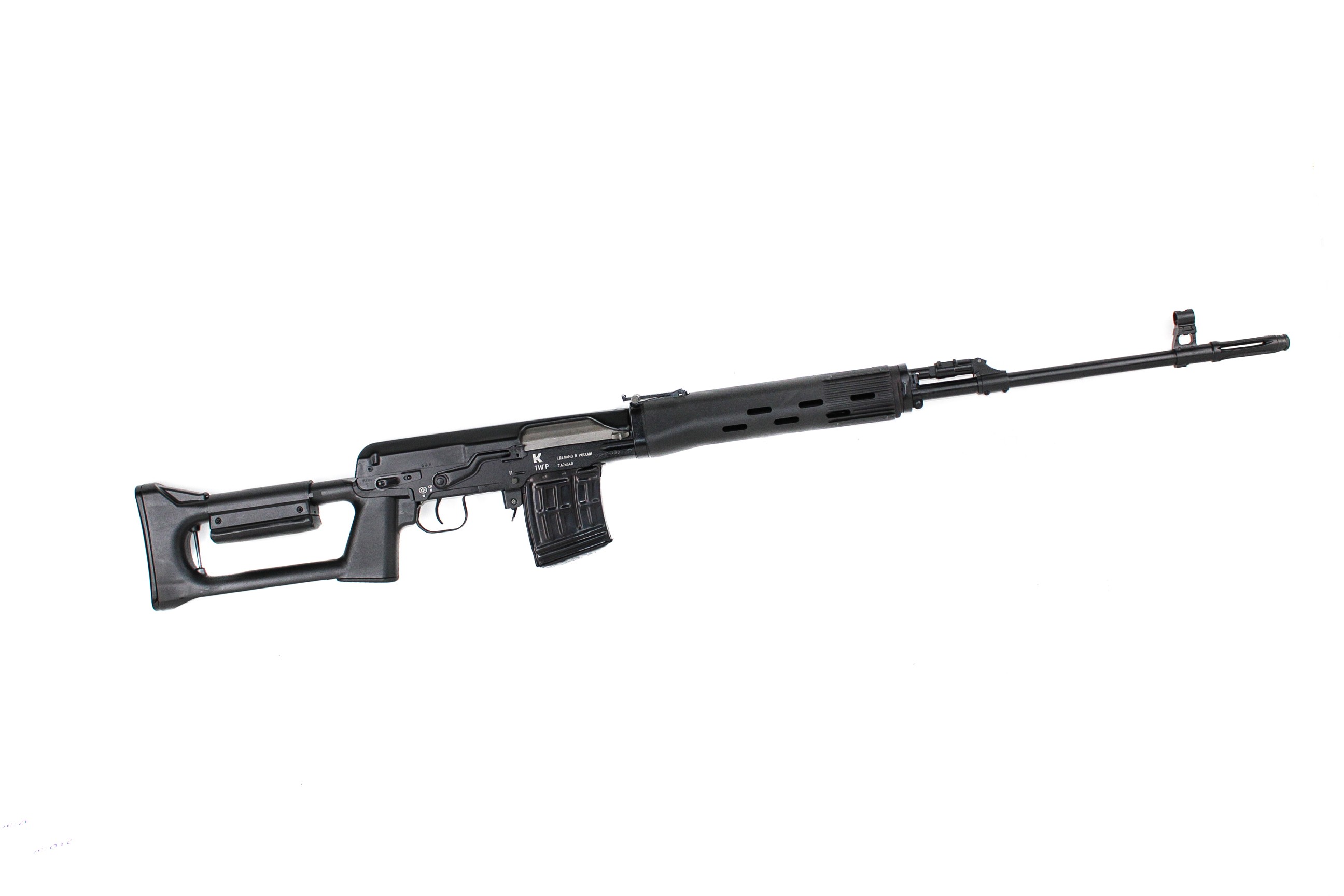 МП Тигр 7,62x54R исп. 01; 620 мм; По типу СВД; пламегаситель длинный