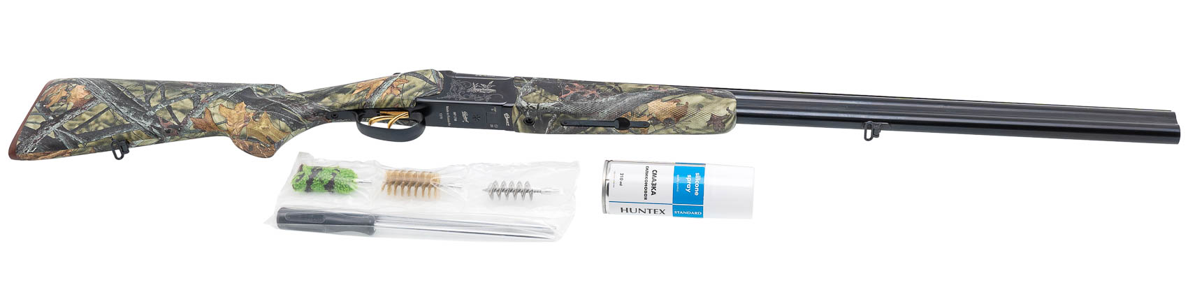 Ружье ИР Baikal МР 27ЕМ 12х76 Русич орех камуфляж Осенний лес Soft Touch 725мм