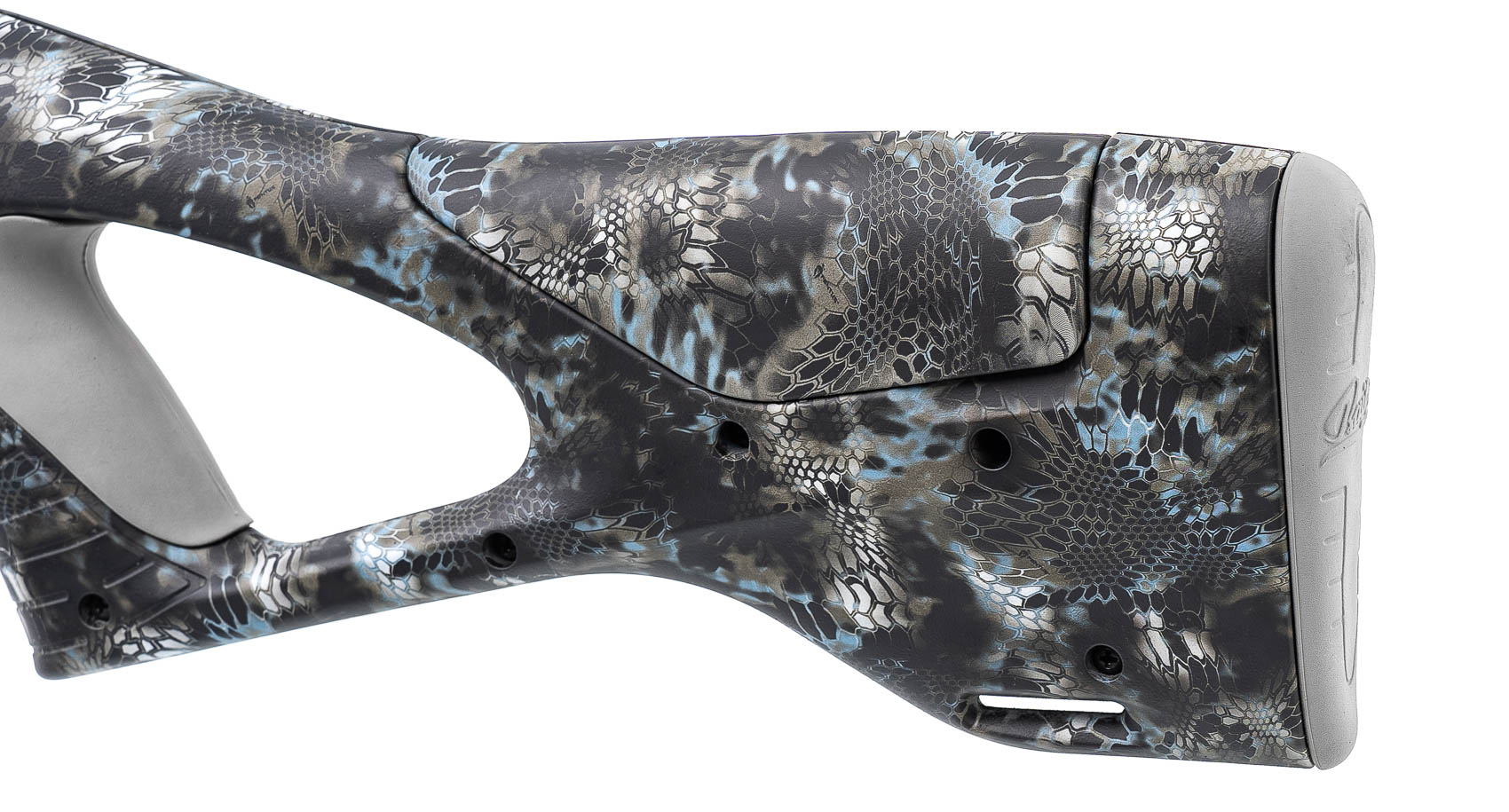 Карабин Baikal МР-161К 22LR КАМО камуфляж Криптек бело синий Soft Touch