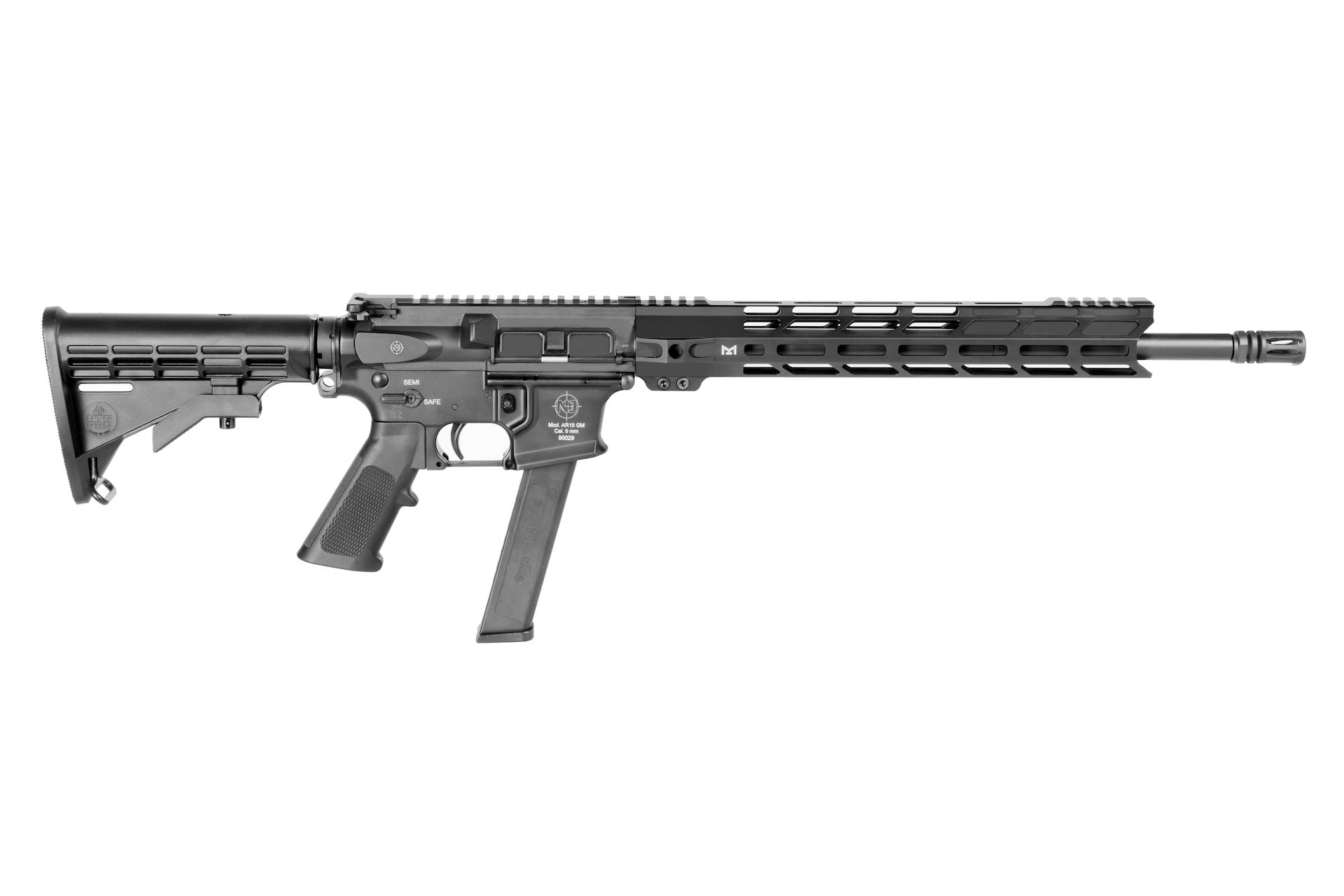 МП Карабин Nuova Jager AR15 GM 9x19 Luger самозарядный 406мм Muzzle brake
