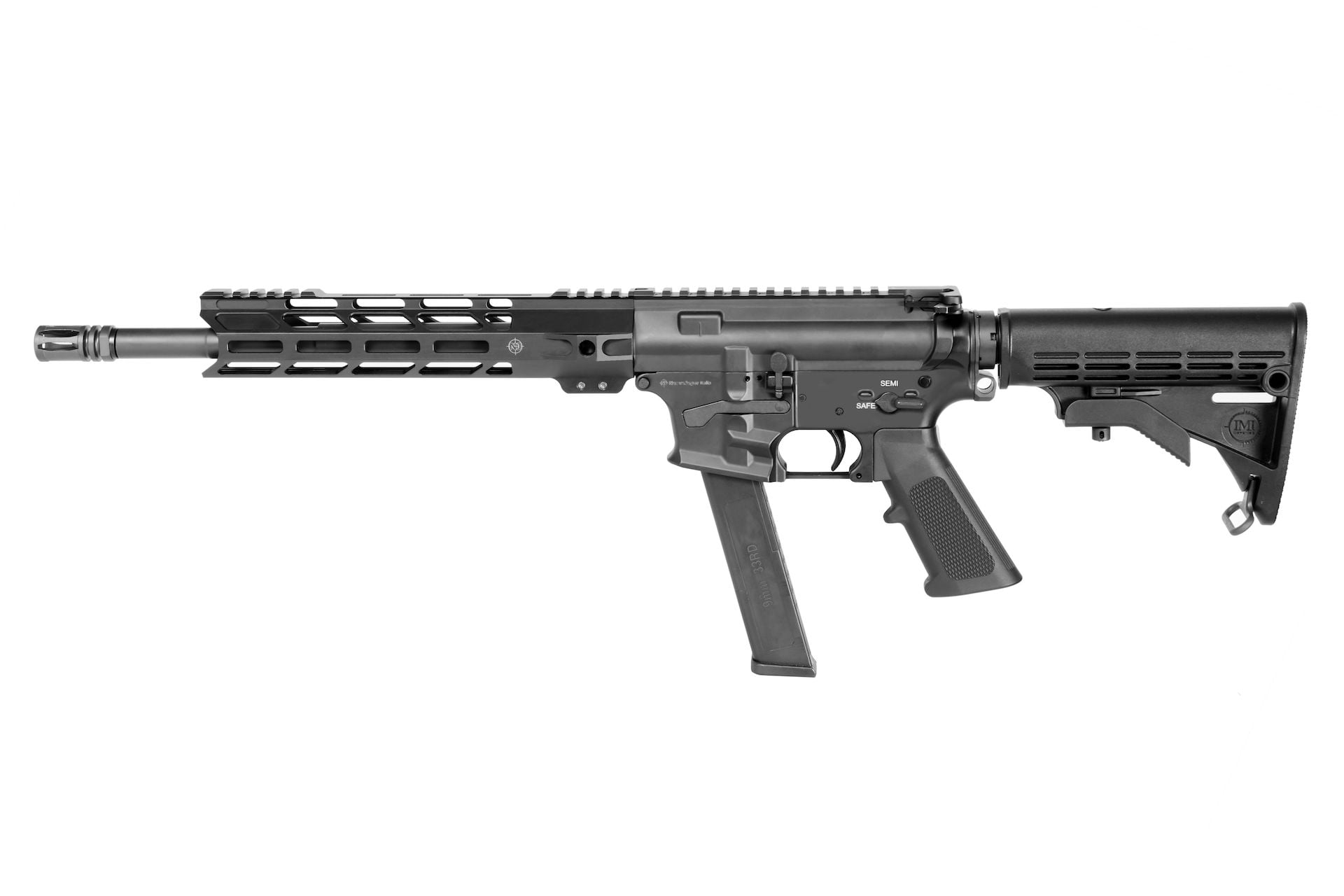 Карабин Nuova Jager AR15 GM 9х19 Luger самозарядный 370мм Muzzle brake