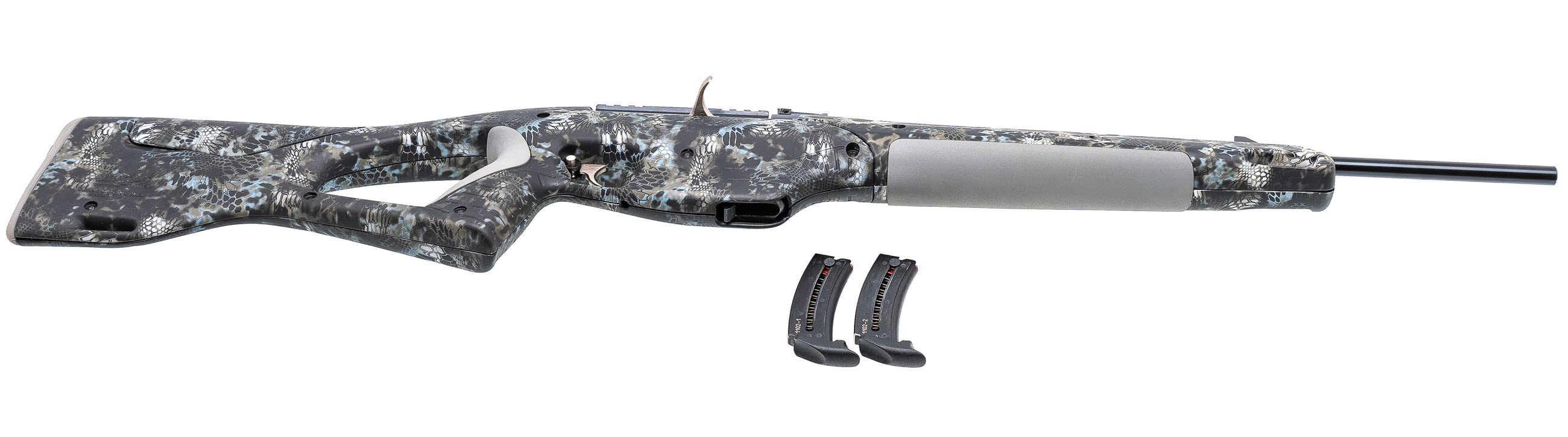 Карабин Baikal МР-161К 22LR КАМО камуфляж Криптек бело синий Soft Touch