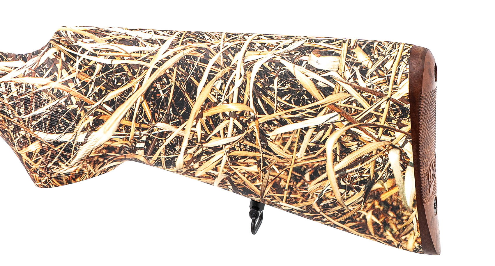 Ружье Baikal МР-43Е 12x70 Русич орех камуфляж Камыш желтый Soft Touch кейс 725мм