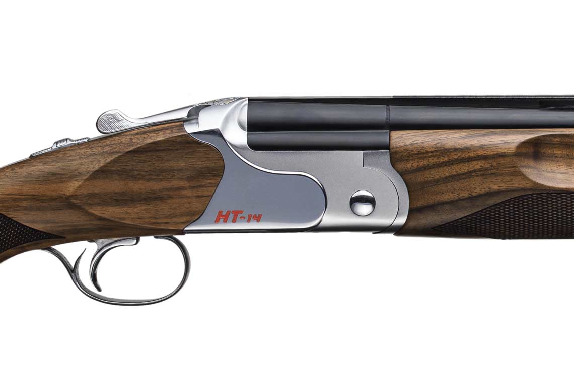 МП HUGLU HT-14 Silver. Advanced Trap O/U к.12Х76 1C Wood,ADJ stock&butt, ejector