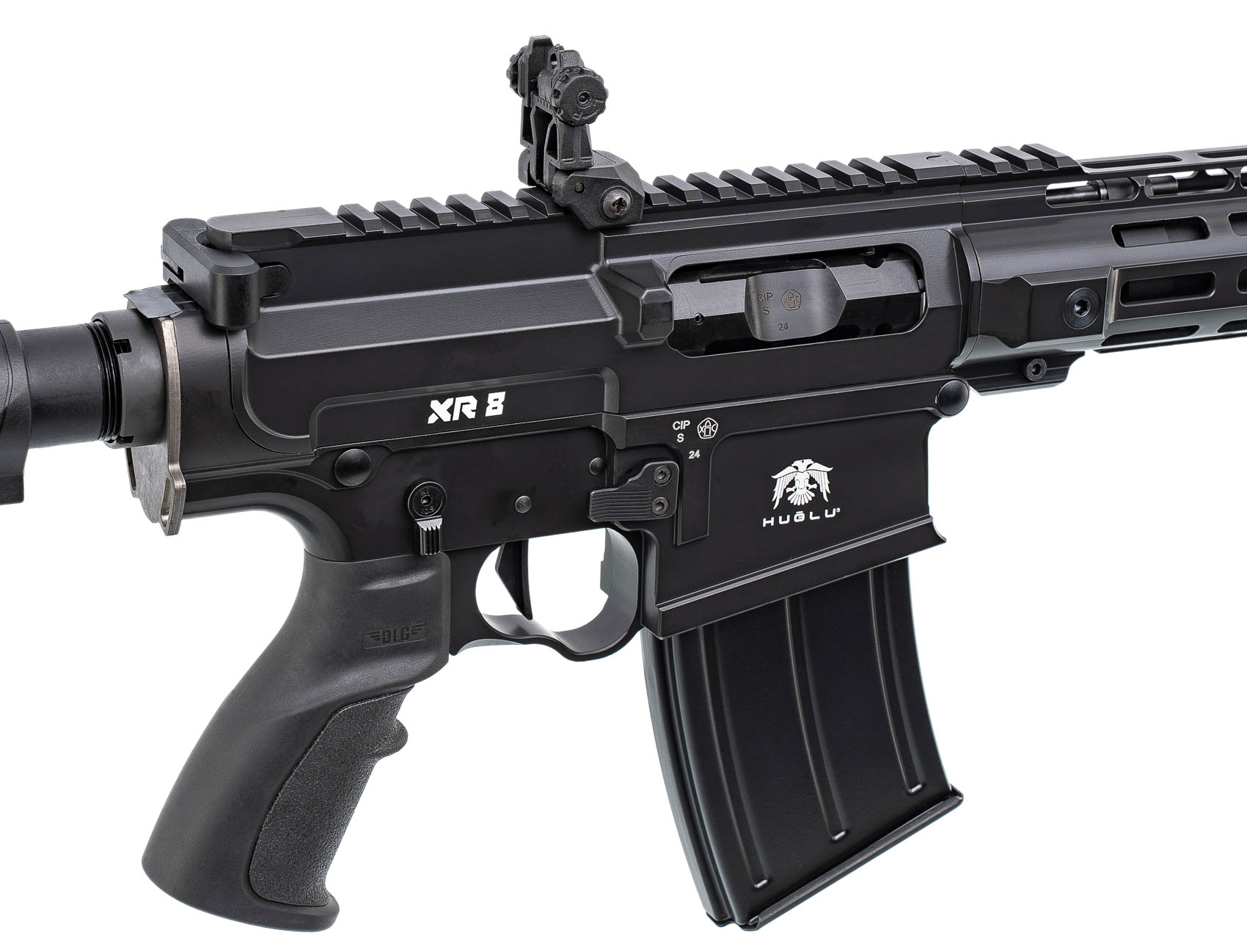 МП HUGLU XR 8 Black Tactical Semi 12/76 mobile choke&muzzle break, маг. 5 и10-за