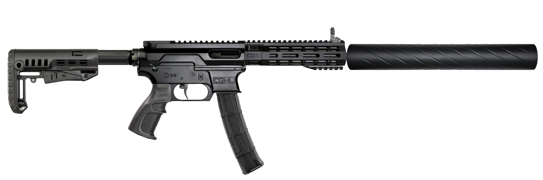 Карабин Adar 9x19 NL9T + банка CGNL 15'' резьба 16x1 Alfa Precision Сайга 9 M-LO