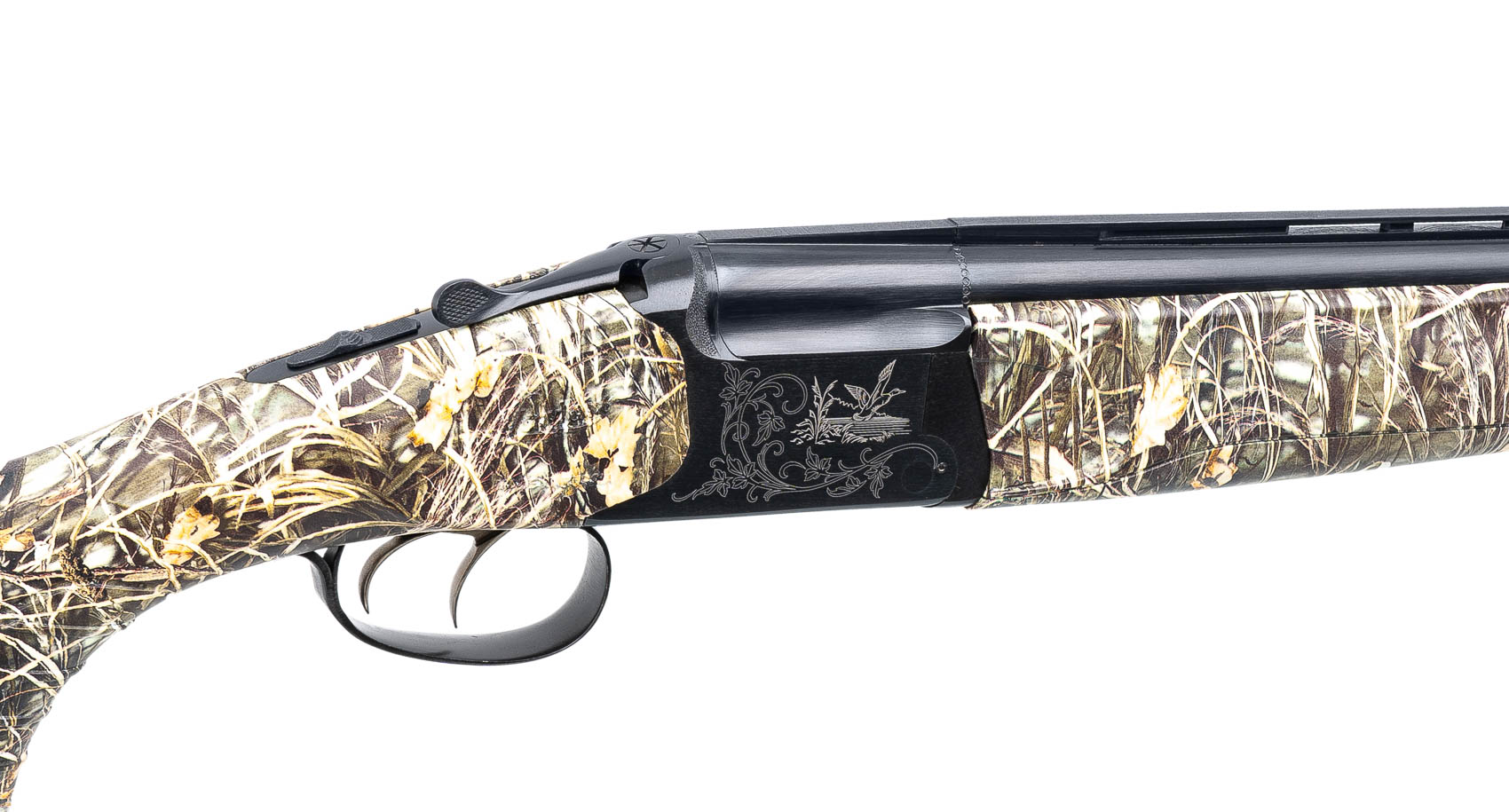 Ружье ИР Baikal МР 27ЕМ 12х76 Русич орех камуфляж Камыш зеленый Soft Touch 725мм