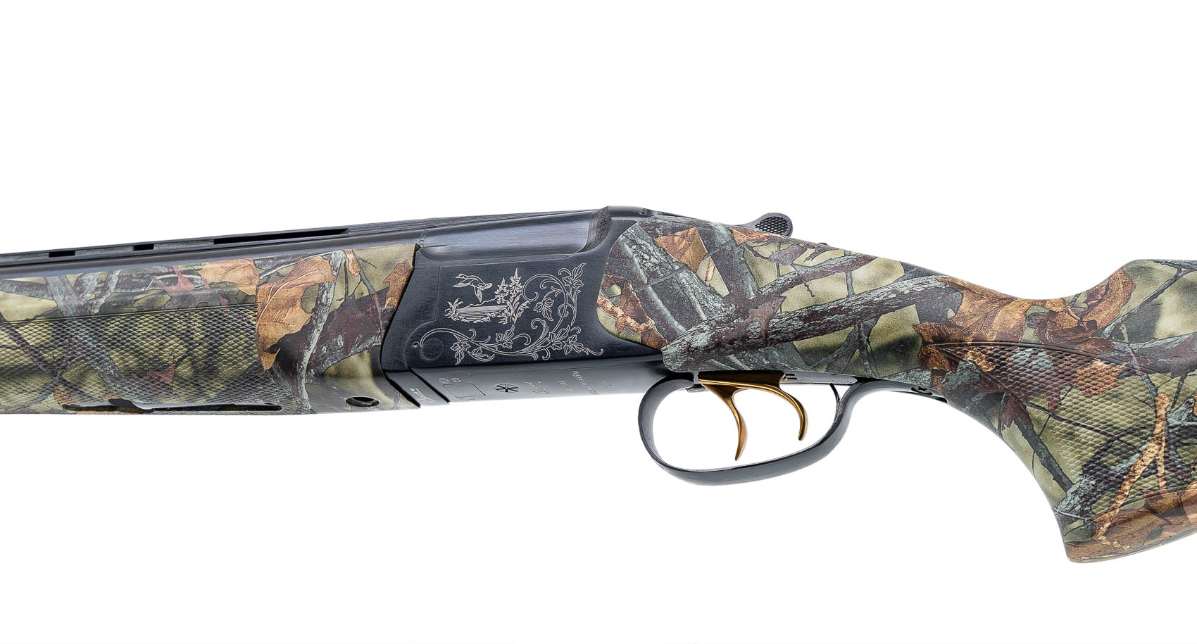 Ружье ИР Baikal МР 27М 12х76 Русич орех камуфляж Осенний лес Soft Touch 750мм