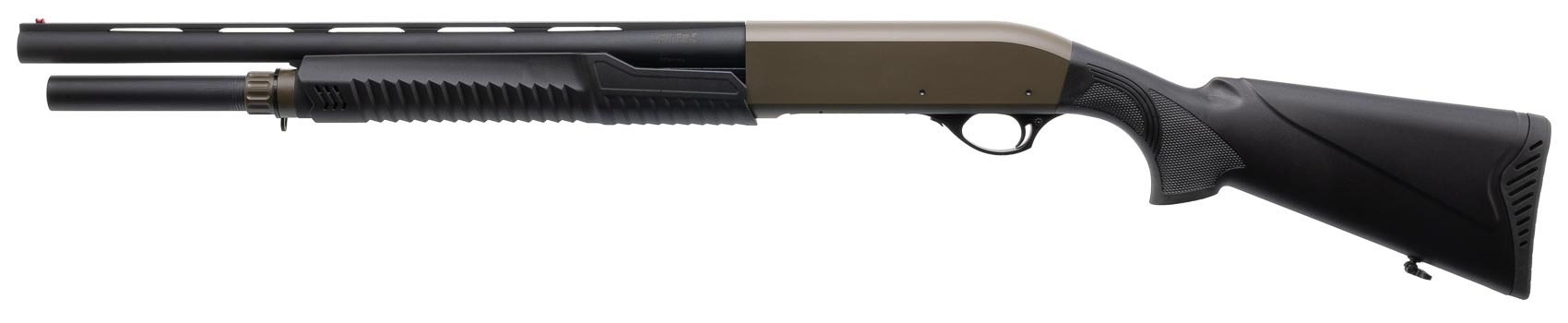 МП HUGLU ATROX A STANDART I 12х76, KHAKI PUMP SYNTHETIC 7+1 *