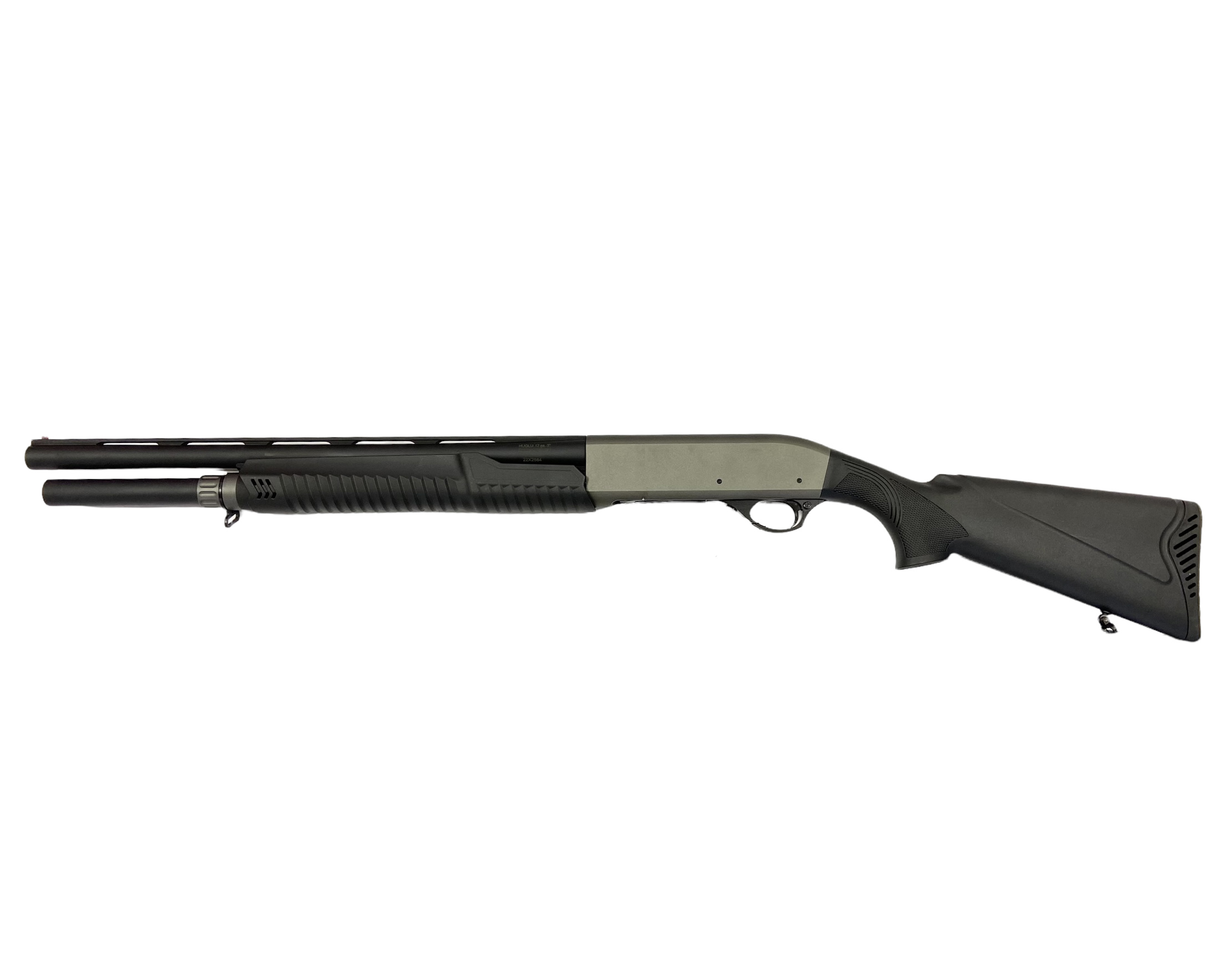 МП HUGLU ATROX STANDART GREY 1, 12х76, PUMP ACTION SHOTGUN *