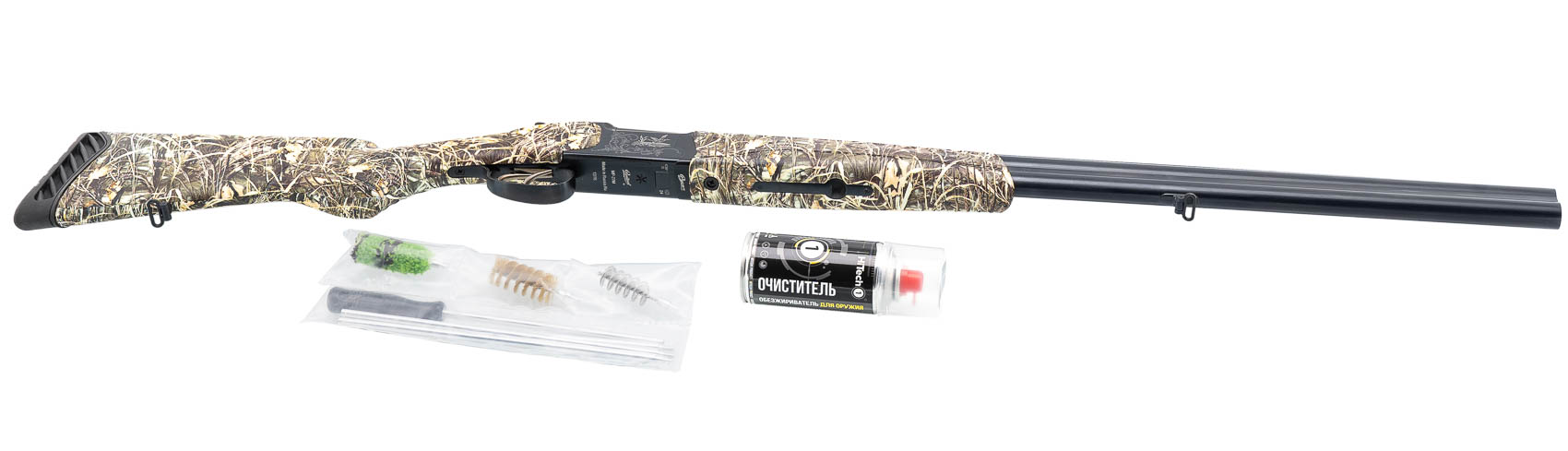 Ружье ИР Baikal МР 27ЕМ 12х76 Русич орех камуфляж Камыш зеленый Soft Touch 725мм