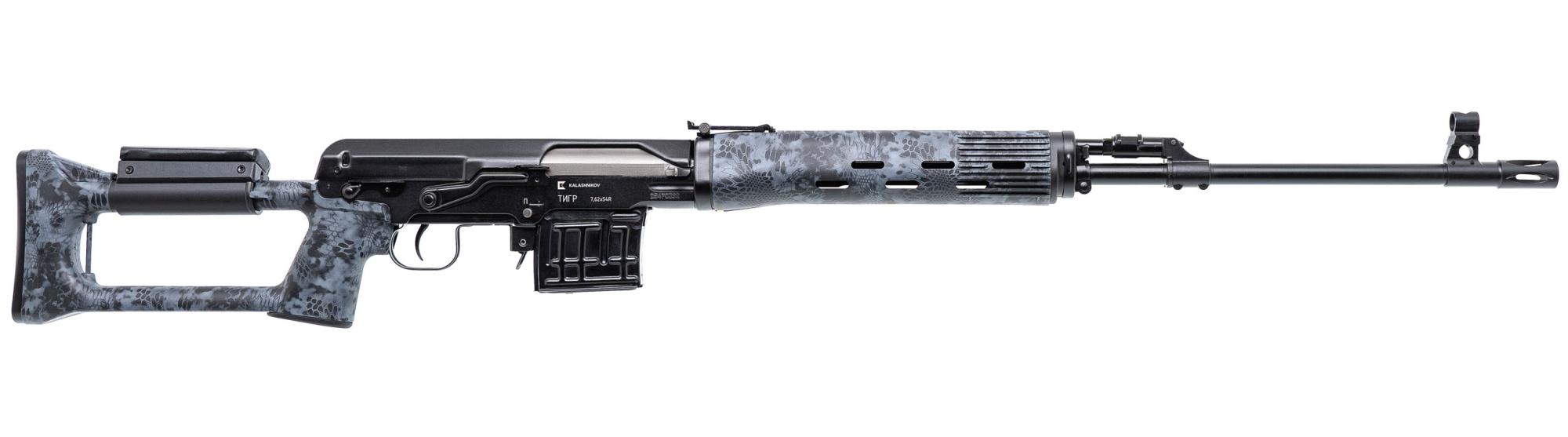 Карабин Тигр исп.01 р/пщ Камуфляж Криптек черный 620мм